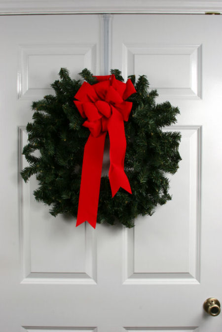 Plain Christmas door wreath Plain Christmas door wreath